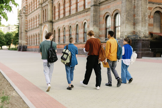 Classmate undergraduate academic setting attend campus back to school