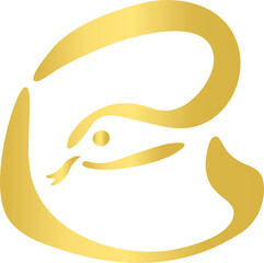 巳年　へびどし　巳　筆文字　墨絵　手書き　書道　文字　年賀2025　年賀状素材　正月　イラスト素材　金色