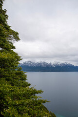 lake and mountains