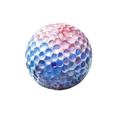 golf ball vector illustration in watercolour style
