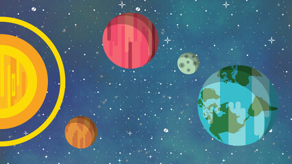 background with space