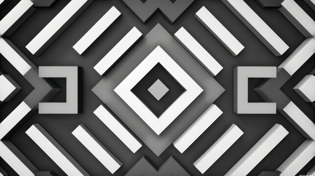 Seamless weave pattern geometric background.Generative AI