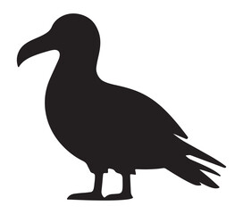 Albatross silhouette icon. Vector image.