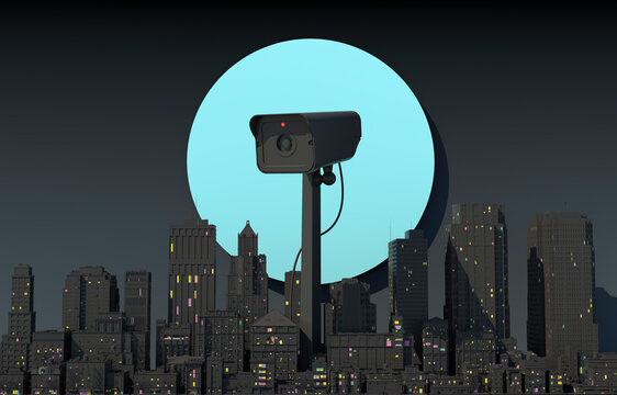 city surveillance night