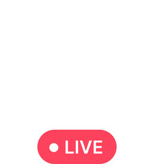 Gradient circle profile frame for live streaming on social media