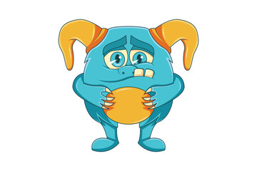 Scary Monster Character Design Illustration
