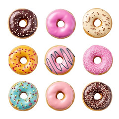 Assorted Donut Clipart Set