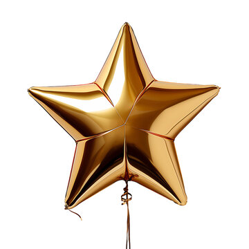 Festive Golden Star Balloon Collection