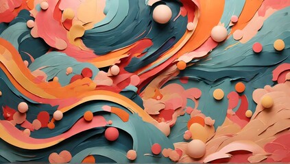 "Unleash your creativity with an abstract background design that features a mix of textures and layers, rendered in a bold and experimental style."