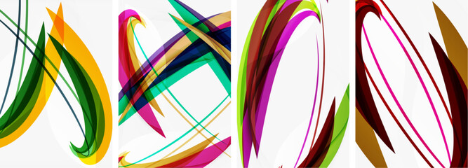 Abstract colorful wave posters for wallpaper, business card, cover, poster, banner, brochure, header, website