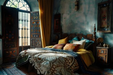Moroccan Nights: Boho-Chic Bedroom Extravaganza




