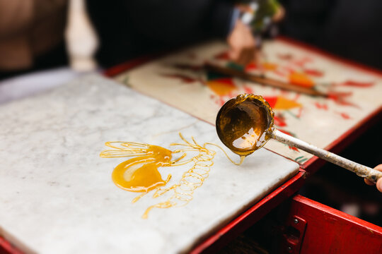 Chinese sugar painting candies