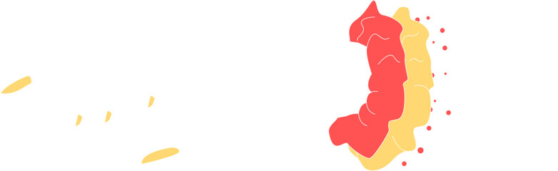 aesthetic hand with scrunchies outline