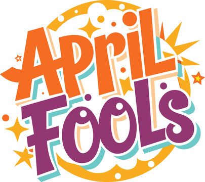 Colorful flat april fools' day illustration 