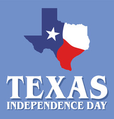 Obraz na płótnie Canvas Celebrating Texas Independence Day United States