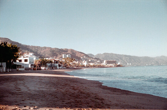 Seashore Near A Hotel Zone On The Beaches Of Puerto Vallarta, Jalisco