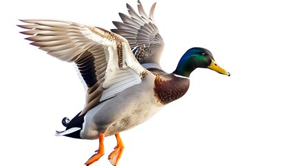 A duck on a white background - Powered by Adobe