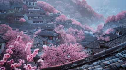 Cherry Blossoms In many parts of China the start of Chinese New Year coincides with the blooming of cherry blossoms adding to the festive atmosphere.