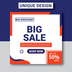 Sale promotion banners for social media collection template