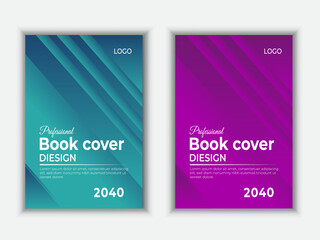 Modern presentation book cover templates, layout in A4 size.	

