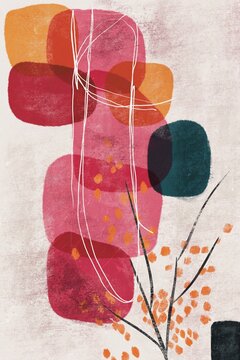 abstract painting for decoration