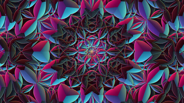 Abstract geometric mandala.