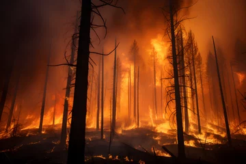  Wildfire: Nature's Destructive Beauty - Unleashed Fury of Flaming Forest © Tom