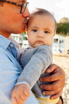 baby girl and her dad