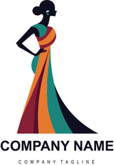 vector hand drawn clothing store logo design