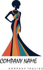 vector hand drawn clothing store logo design