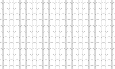 Grey curvy outline cylinder and rectangle shape pattern. Vector Repeating Texture.