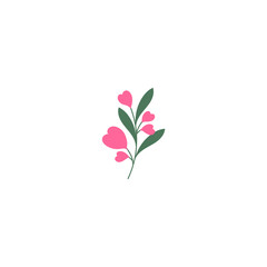 vector element pink flower floral and fauna day pink