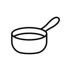 sauce pan icon vector design template simple and clean