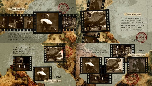 Vintage Documentary Timeline Slideshow Template