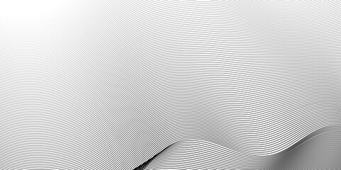 Abstract white and gray blend wave smooth transparent lines and technology background. Modern white flowing wave lines and glowing moving lines. Futuristic technology and sound wave lines background.