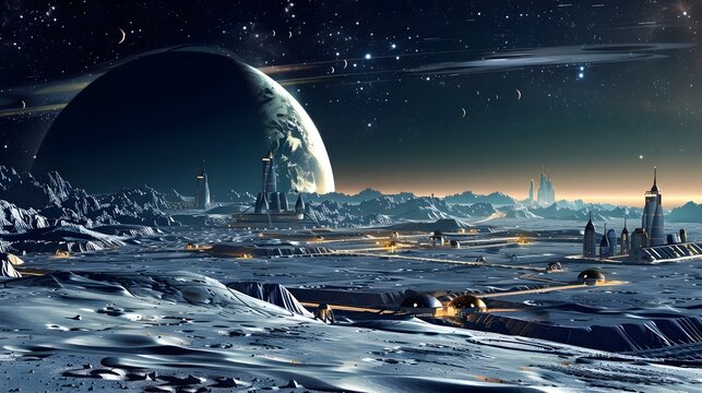 Futuristic Alien City on a Distant Planet, To provide a visually striking, high-quality image of a futuristic alien city for use in digital art,