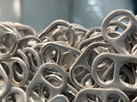 Heap of silver tin opener