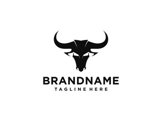bull logo vector. bull head logo design inspiration