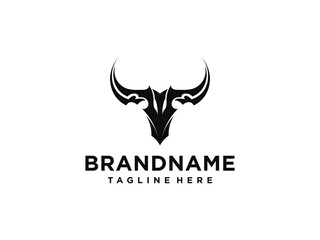 bull logo vector. bull head logo design inspiration
