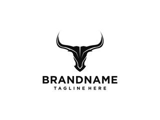 bull logo vector. bull head logo design inspiration