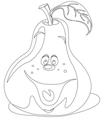 fruit coloring page for kid