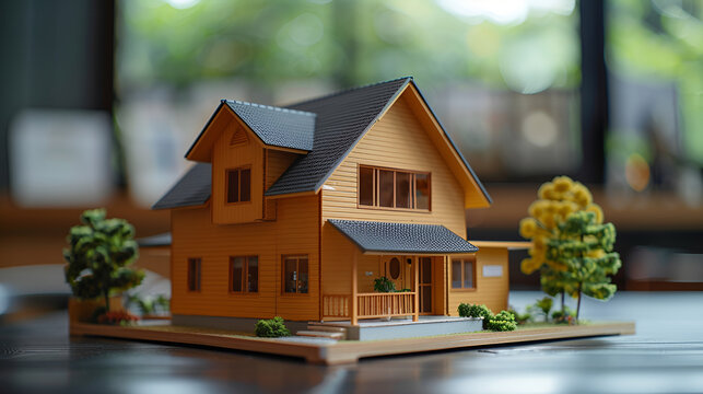 house model real estate concept, generative Ai