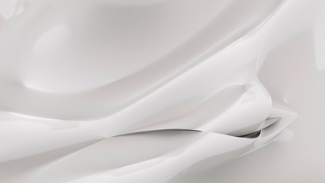 Fototapeta 3D render of a modern abstract sculpture
