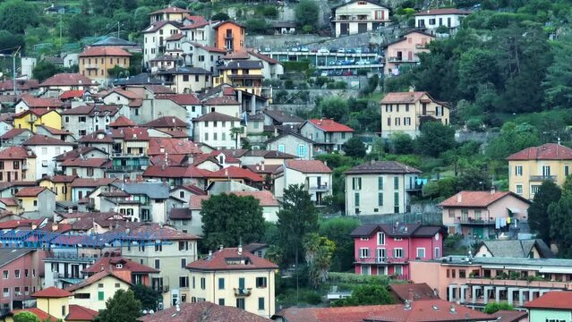 Lake Como Italy Aerial 2004