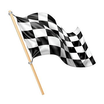 finish flag on transparent background