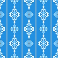 asian ikat seamless pattern traditional design illustration for background carpet clothing and home decoration 