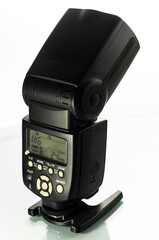 One mobile photo flash on a white background