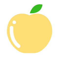 yellow apple  icon