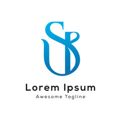 Obraz premium vector sp letter logo design