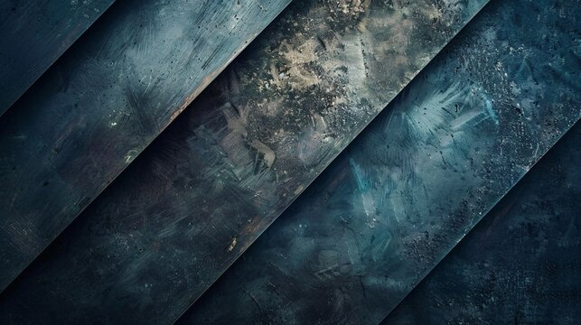 Abstract background displays sleek metal blades. Rich patterns allure.